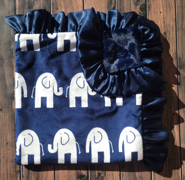 Cuddle Couture - Navy Elephant