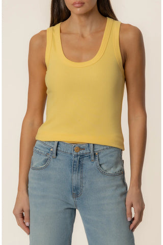 Anastasia Stretch Cotton Blend Rib Tank KUT from the Kloth