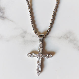 Everlasting Crystal Cross Necklace