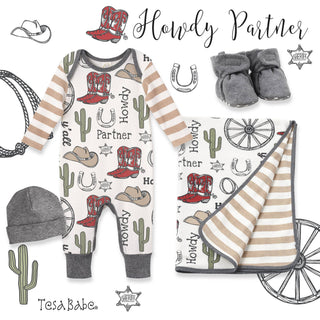 Baby Boy's Howdy Partner Cotton Romper
