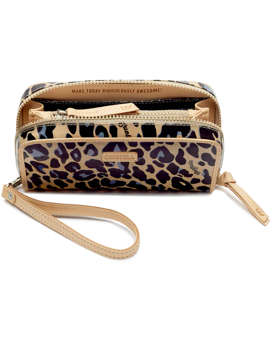 Wristlet Wallet- Blue Jag