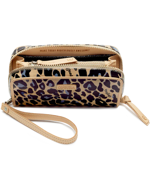 Wristlet Wallet- Blue Jag