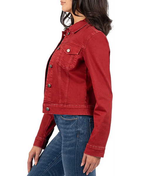 Kut From The Kloth- Julia Crop Jacket -Red