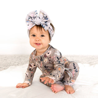 Gigi and Max - Tatum RUFFLE ZIP Bamboo One Piece Floral Baby Clothing