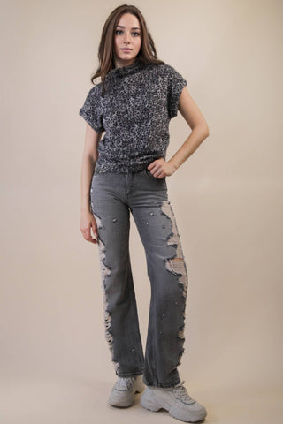 Leopard Soft Knit Vest Top