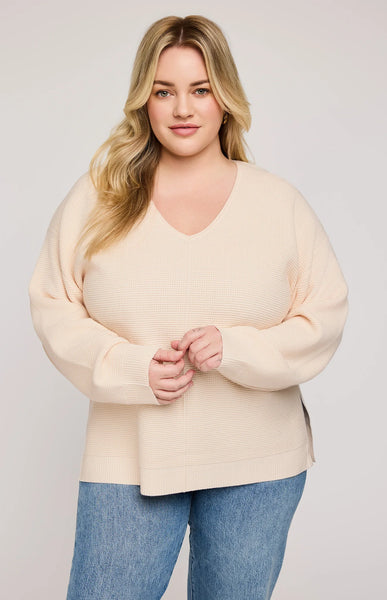 Lisbon V-Neck Knit Sweater