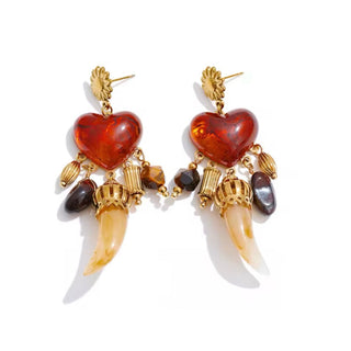 Wild Love Statement Charm Earrings