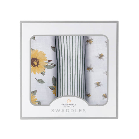 Newcastle Classics - Sunrise to Sunset Swaddle 3 Pack