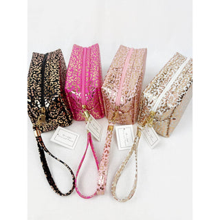 Waterproof Fabric Leopard Pattern Cosmetic Bag