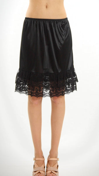 Levi Lace satin half slip skirt