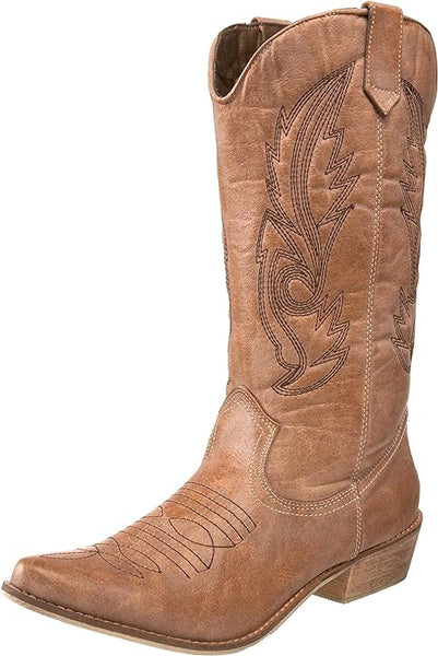 Coconuts by Matisse- Gaucho Western Boot- Tan