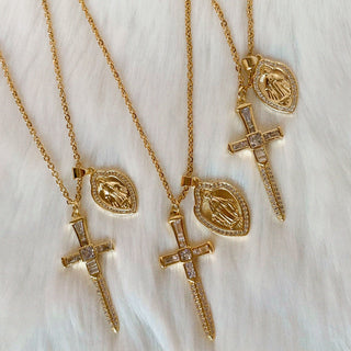 Guardian Double Charm Religious Pendant