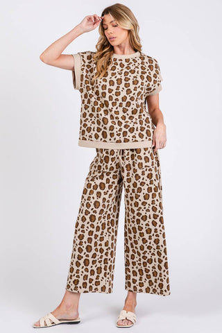 The Leopard Scuba Top