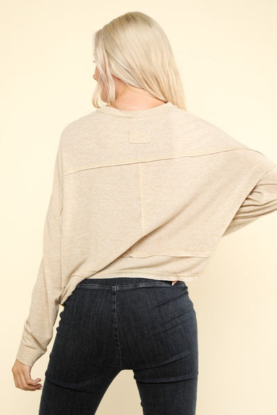 Cherish Washed Oversized Short Top