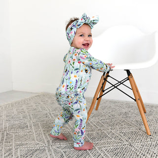 Bumble Ruffle Zip Bamboo Baby Sleepies Little Outfit