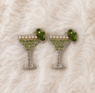 Margarita Hand Made Embellished Bling Stud Earrings