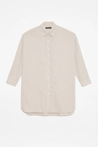 Deluc- Solar Dress- Tan Stripe