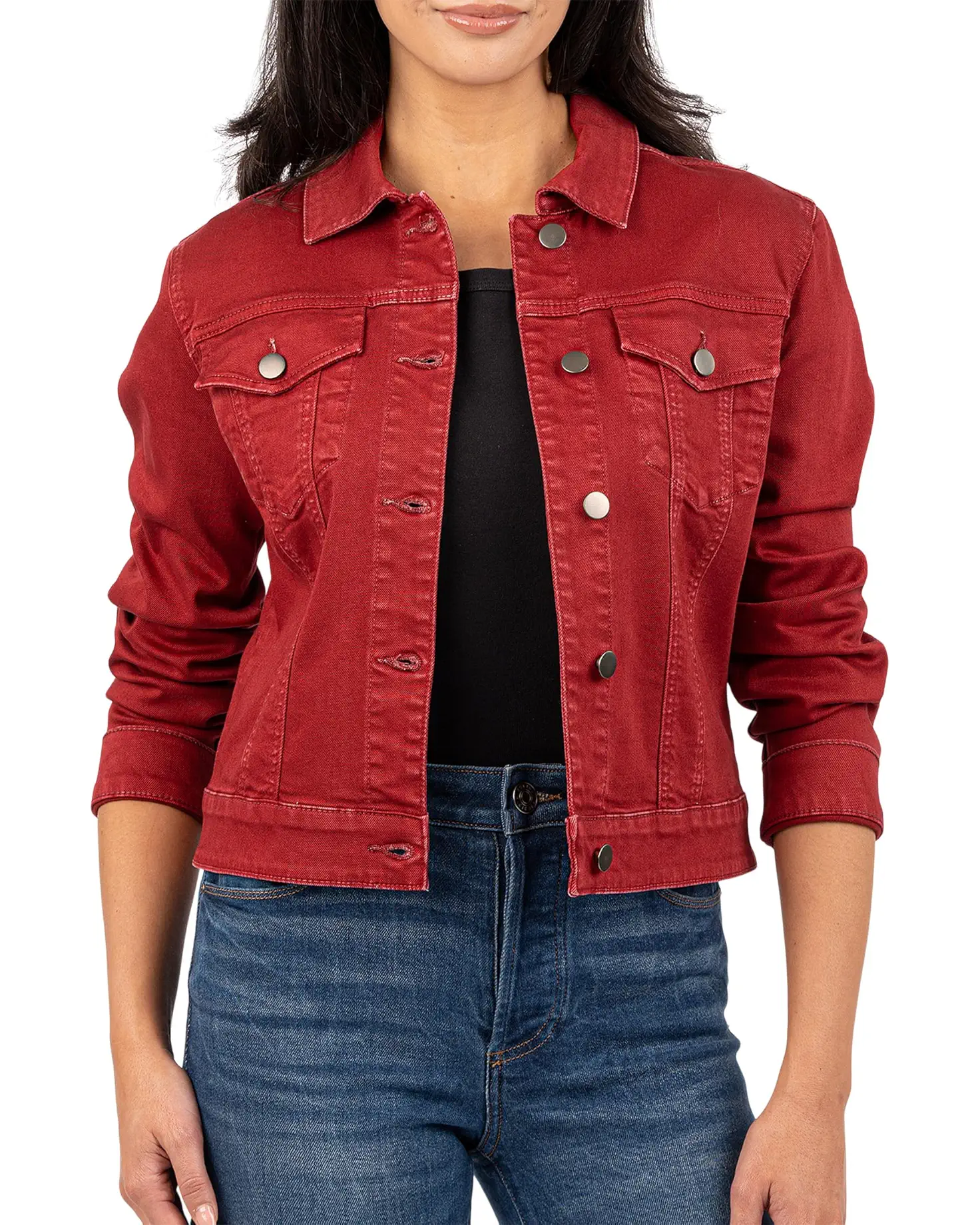 Kut From The Kloth- Julia Crop Jacket -Red