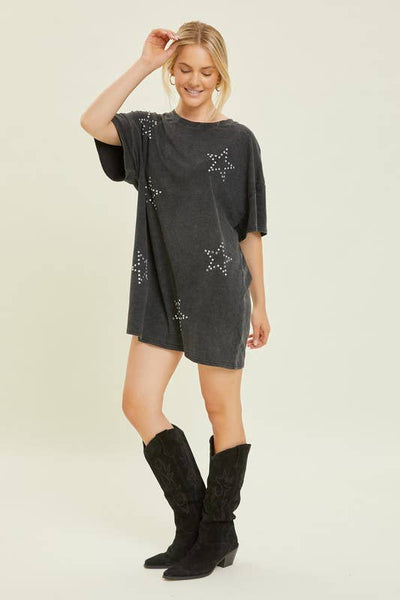 Stud Hotfix Star Shaped Dress