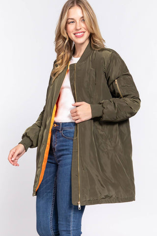 The Long Line Bomber Jacket