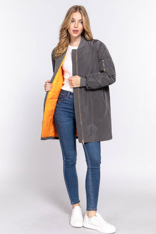 The Long Line Bomber Jacket