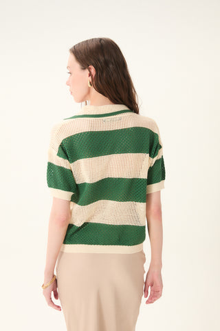 CHIOS KNIT POLO TOP