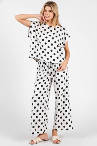 Polka Dot Lounge Top