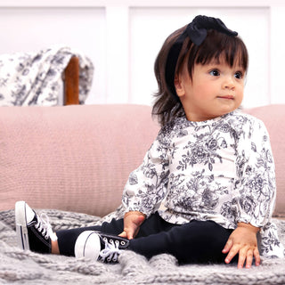 Petale'  Baby Girl Bamboo Toile Top & Leggings