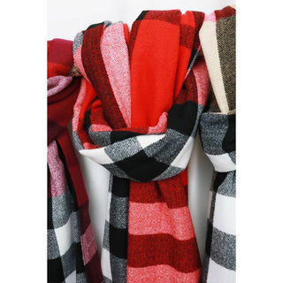 The Holiday Wool Plaid Cashmere Scarf With Tassel
