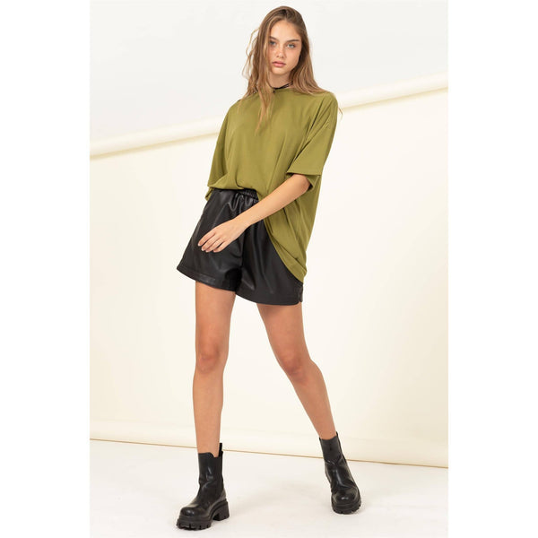 Olivia-OVERSIZED SHORT SLEEVE BASIC TOP