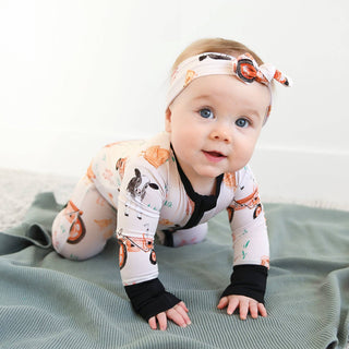 Gigi and Max - Millie Moo ZIP Bamboo Farm OnePiece 2-Way Zipper