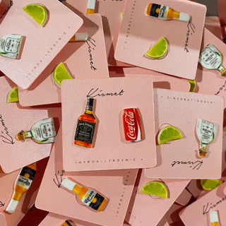 Whiskey + Soda Stud Earrings