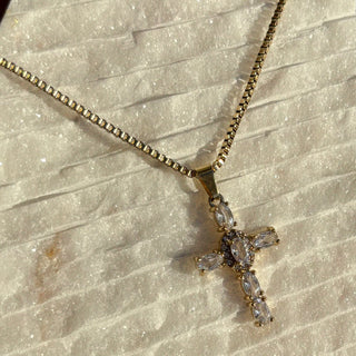 Crystal Cross Necklace