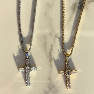 Crystal Cross Necklace