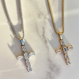 Crystal Cross Necklace