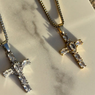 Crystal Cross Necklace