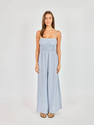 Garden Sun Smocked Jumpsuit