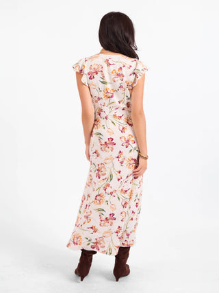 Earth Song Ruffle Midi Dress