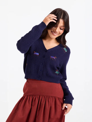 Esme Embroidered Horse Cardigan