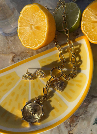 Charmed Heart Stud Earrings