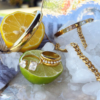 Winslet Double Crystal Statement Ring