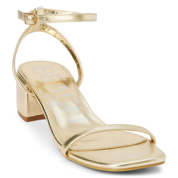 Beach by Matisse Belle Heeled Sandals- Gold