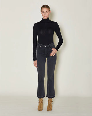 Bella Crop Flare- Ash  by Le Jean