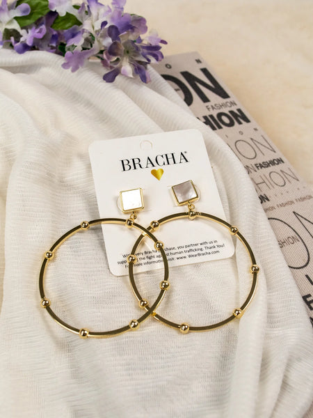 Bracha- Gretta Hoop Earring