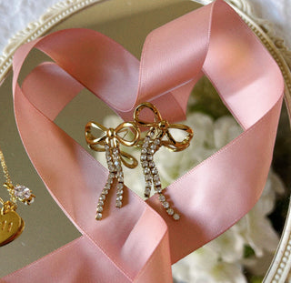 Girlie Bow Dangle Earrings