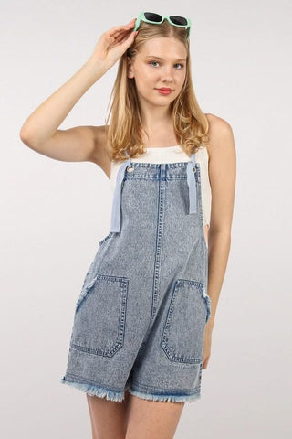 The Easy Day Denim Romper