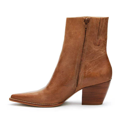 Matisse-Caty Ankle Booty-Caramel Leather