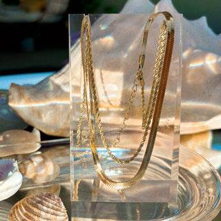 Giada Two Piece Layered Chain Necklace