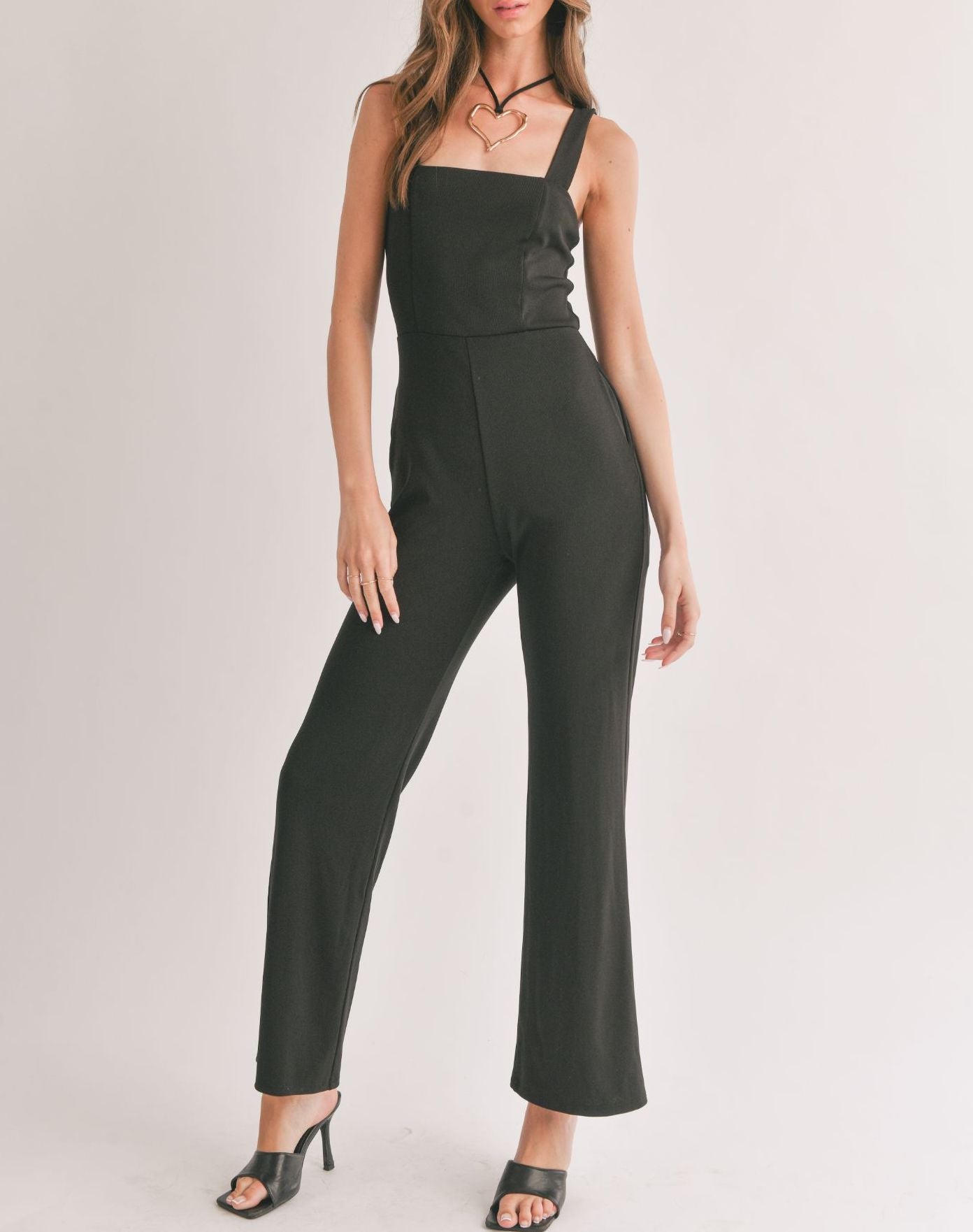 Sage The Label- Icon Square Neck Jumpsuit