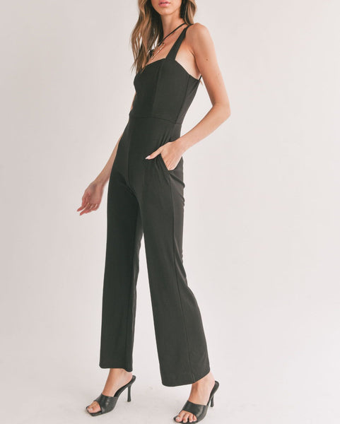 Sage The Label- Icon Square Neck Jumpsuit